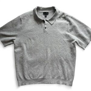 Magaschoni knit Men's Gray Polo Shirt XL perfect condition